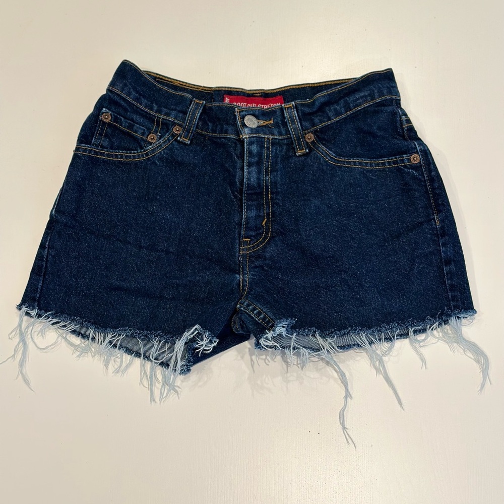 Levi's Dark Blue Jean Shorts